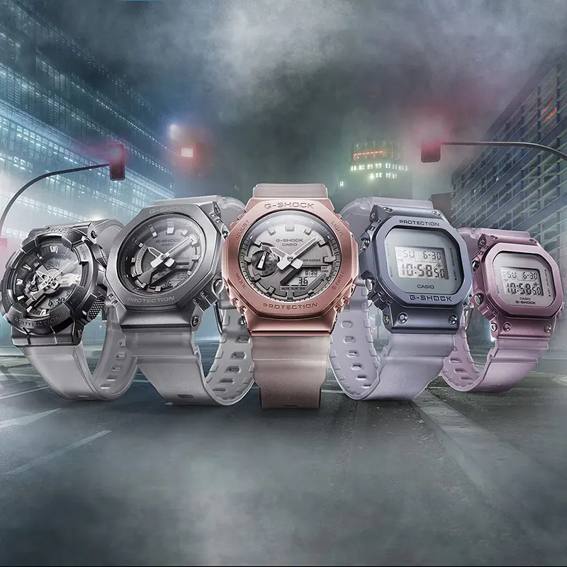 Casio G-Shock Midnight Fog Series Grey Dial Men's Watch- GM-2100MF-5A